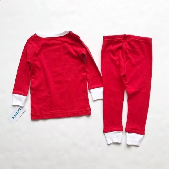 Carters NWT Santa suit pajama set 12m/ 18m/ 24m - Picture 4 of 4
